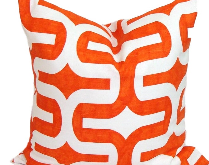 Pillow Cover Sale Orange Decorative Pillow Orange Pillow Etsy