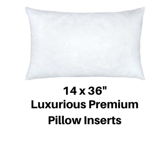 14x36 Inch Rectangle Throw Pillow Inserts, Poly Fill Pillow Insert