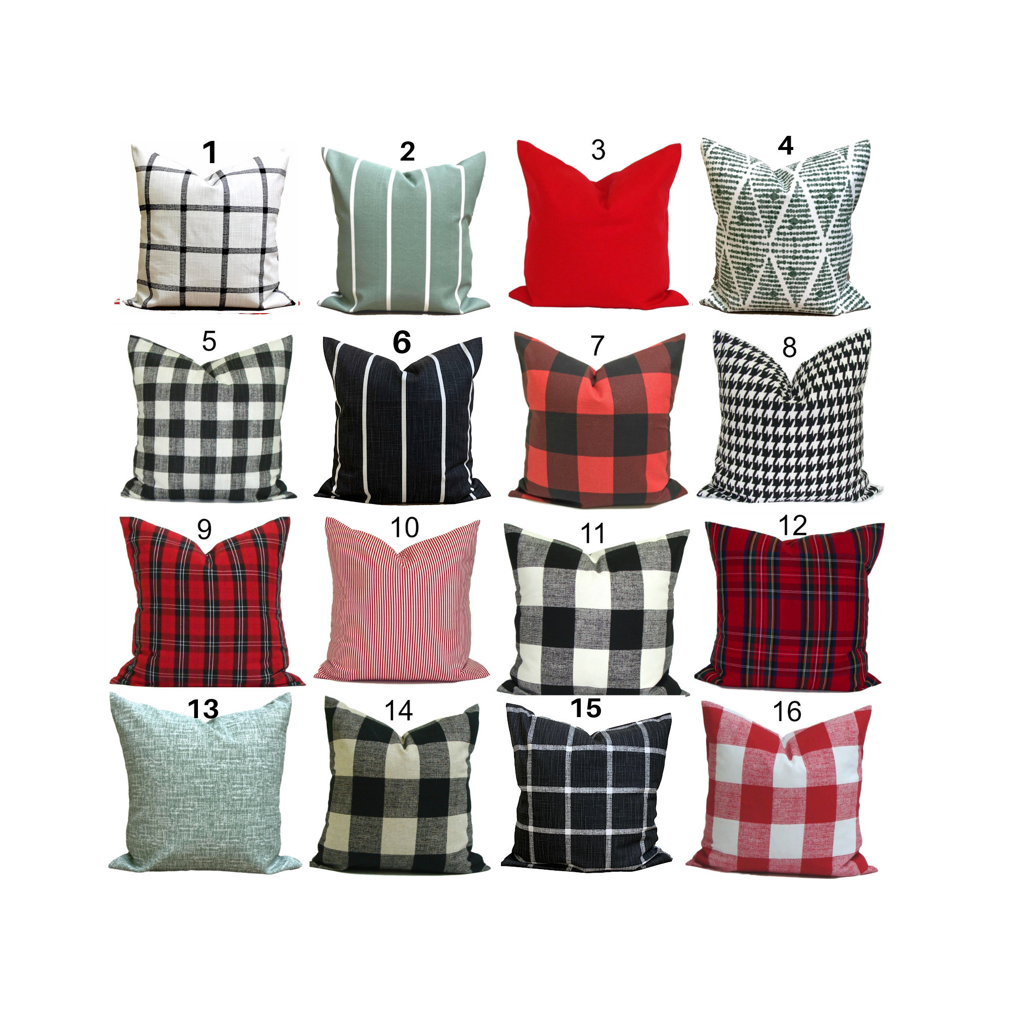 36 Creative Christmas Decor Ideas to Transform Your Space: Festive Hacks You'll Love 18 Christmas Pillow Covers, Christmas Throw Pillow Covers, Tartan Plaid…