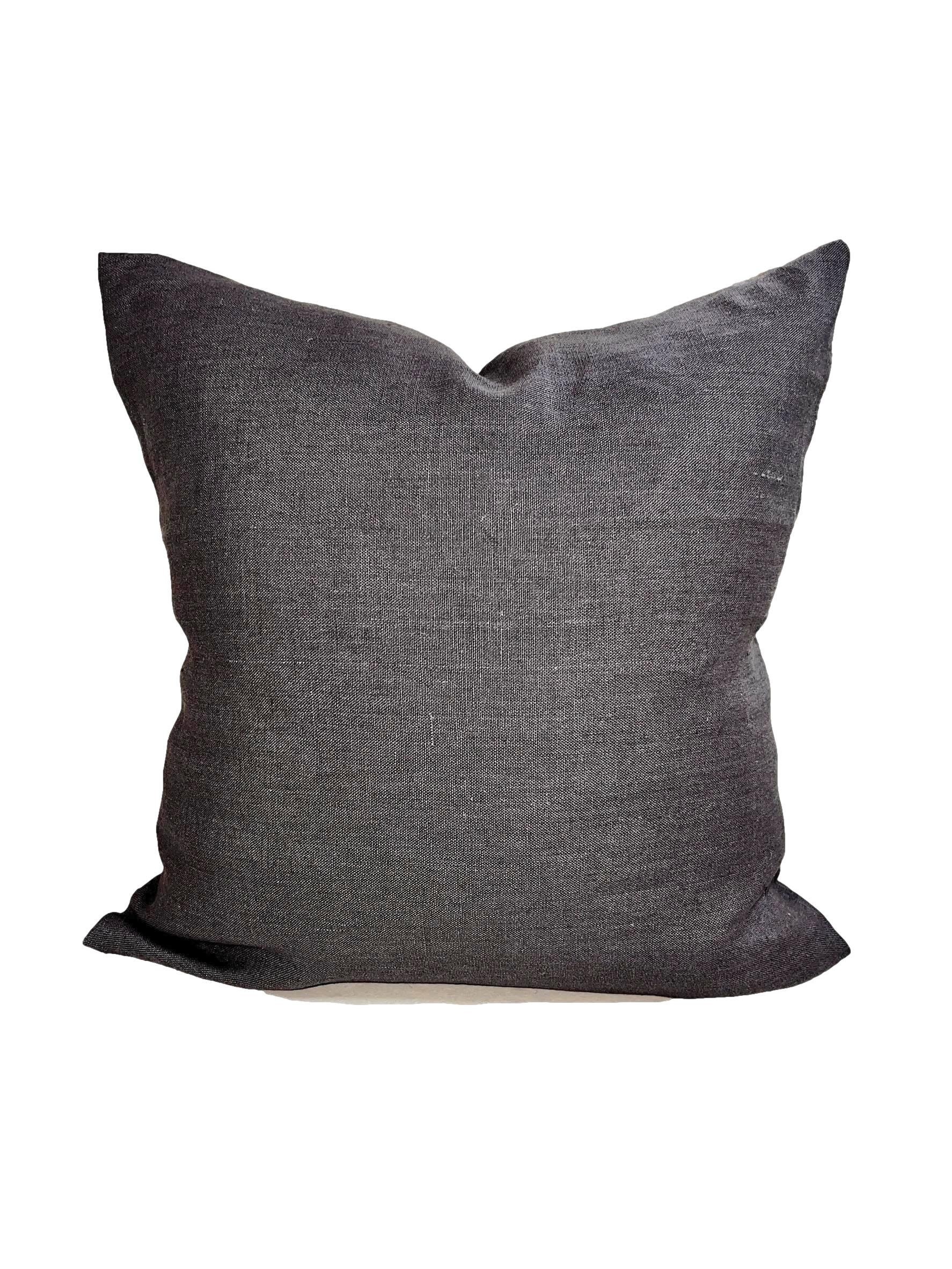 Solid Charcoal Pillow Cover Solid Gray Throw Pillow COVERS - Etsy Canada