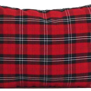 Weihnachten Kissenbezug, Bauernhaus Weihnachtskissen, rot schwarz kariertes Kissen, Tartan karierte Kissenbezüge. ROT SCHWARZE Karo Kissenbezüge