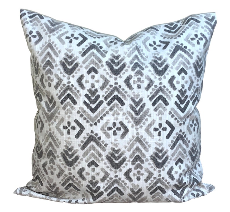 Gray Pillow Covers Farmhouse Pillow Cover Throw Pillow Etsy