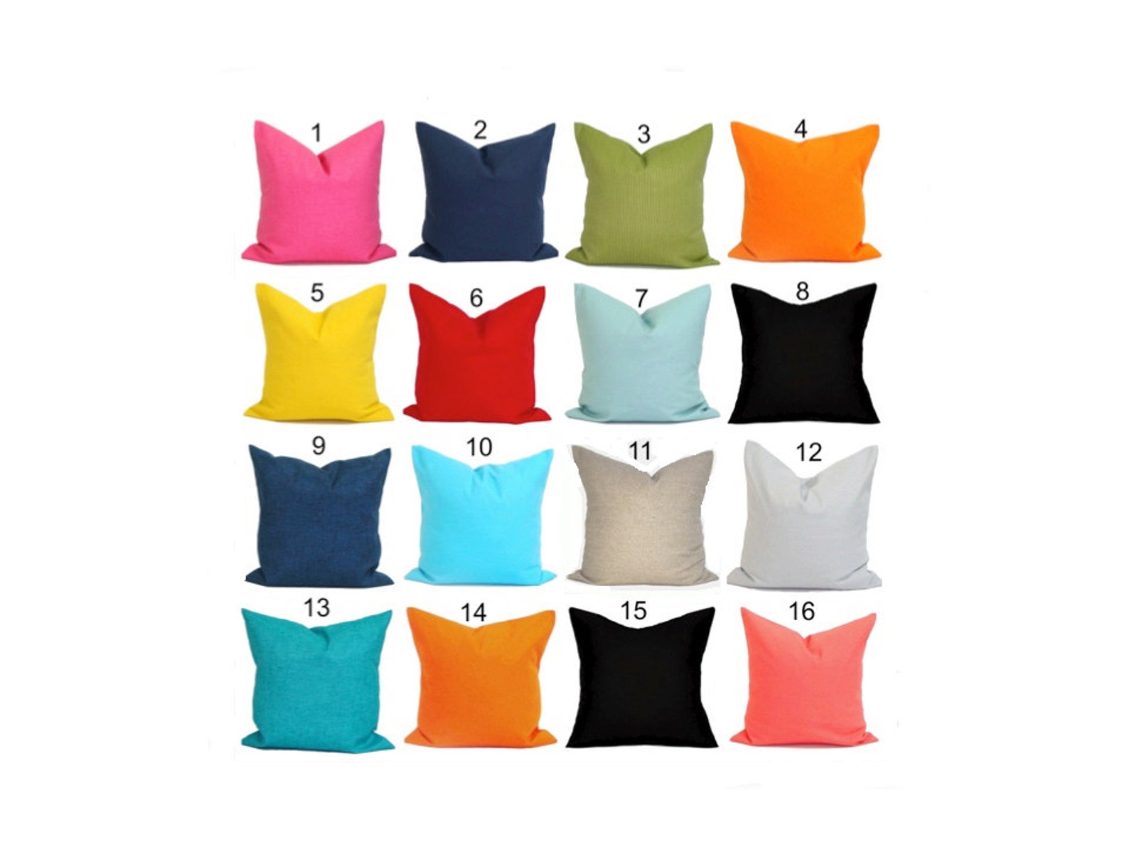 Green Pillow Covers Solid Green Throw Pillows Green Pillow Etsy