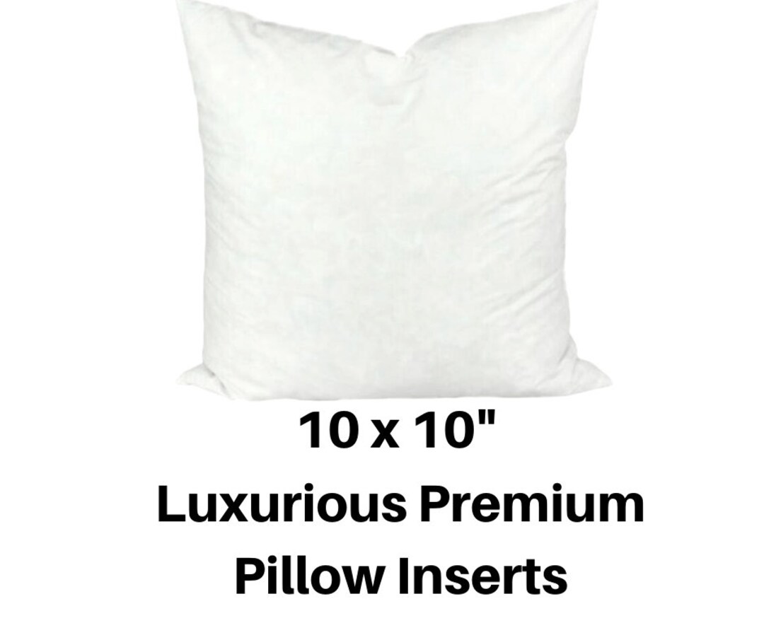 10x10 Pillow Insert 10x10 Pillow Forms 10x10 Hypoallergenic Etsy