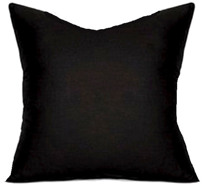 Black Pillow COVERS Black Throw Pillow Black White Pillows Etsy