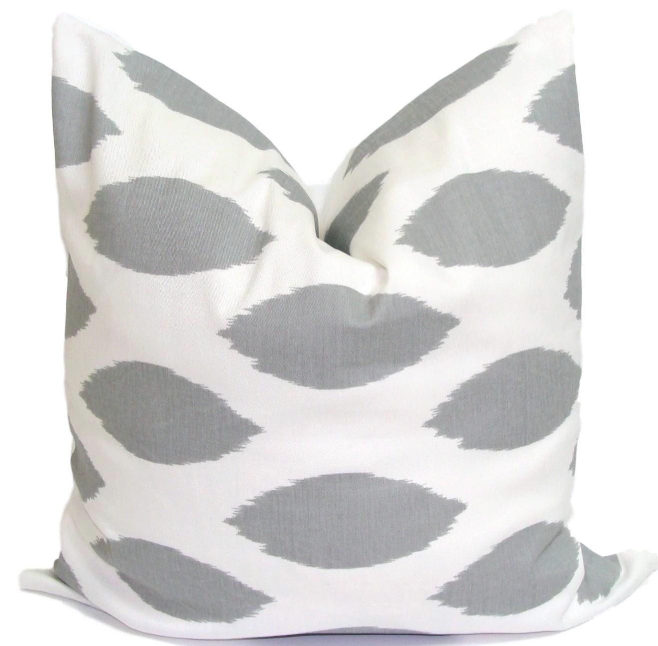 GRAY PILLOW.20x20 inch.Pillow Cover.Gray Decorative Etsy