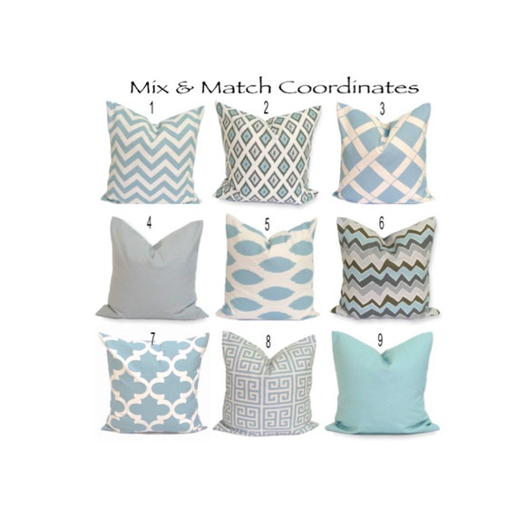 Light Blue Pillows Pillow Covers for solid blue decorative pillows Google