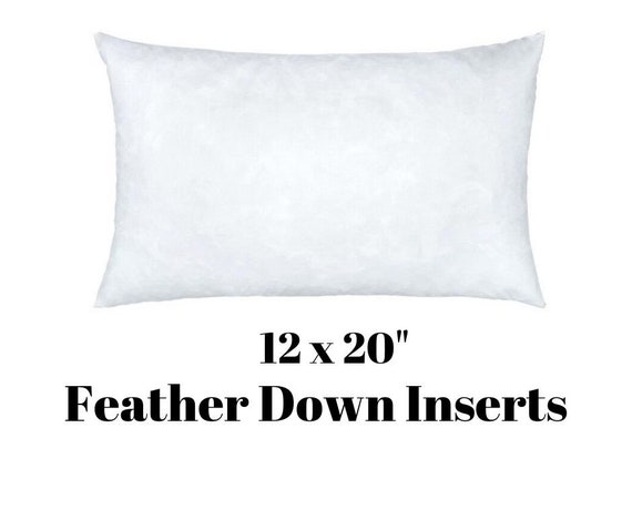 12x20 Pillow Insert 12x20 Pillow Form Feather Pillow Etsy