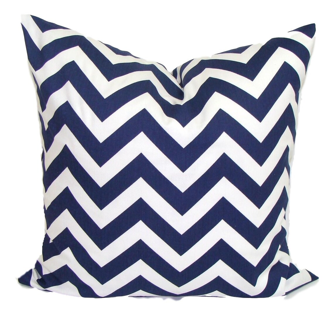 Navy Pillow SALE Navy Blue Pillow COVERS Navy Chevron Etsy