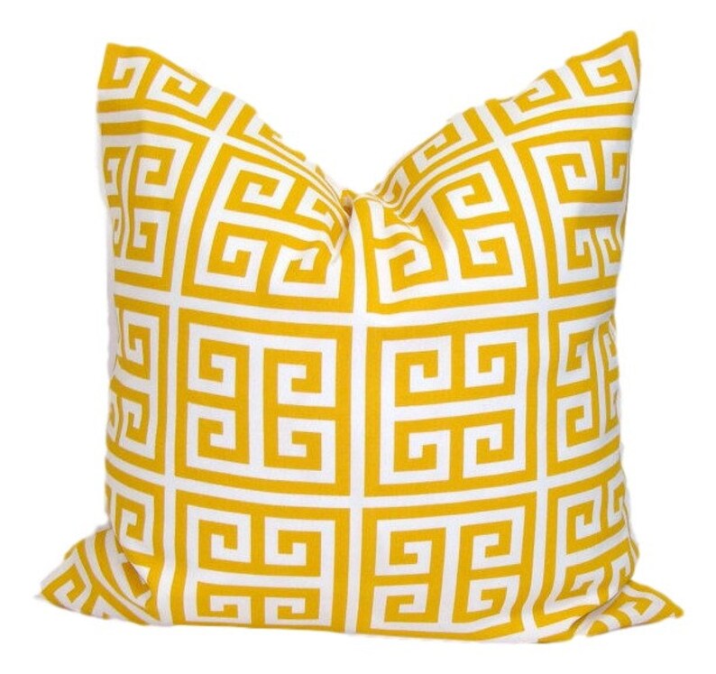 Yellow Pillow Cover Yellow Outdoor Pillow Outdoor Yellow Etsy