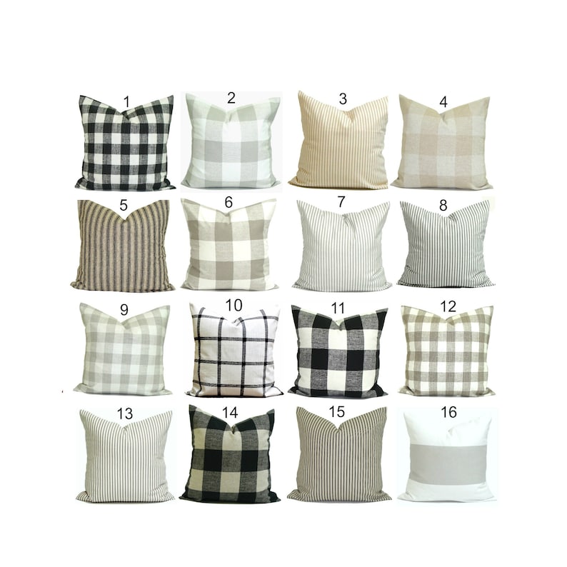 FARMHOUSE PILLOW COVERS Gray Farmhouse Pillow Covers Tan Etsy Australia
