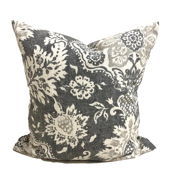 Charcoal Gray Pillow Etsy