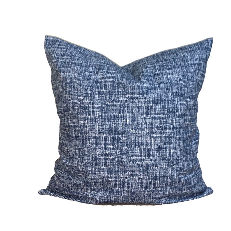 Solid Blue Pillow. Blue Farmhouse Decor Blue Pillow Cover Etsy