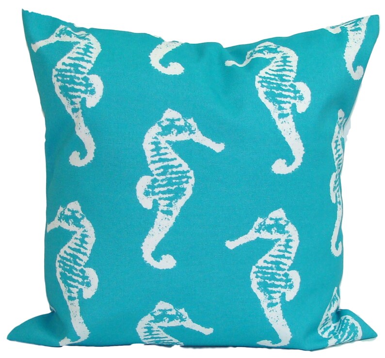 OUTDOOR Pillow Covers Nautical Pillow COVER Aqua Pillow Etsy