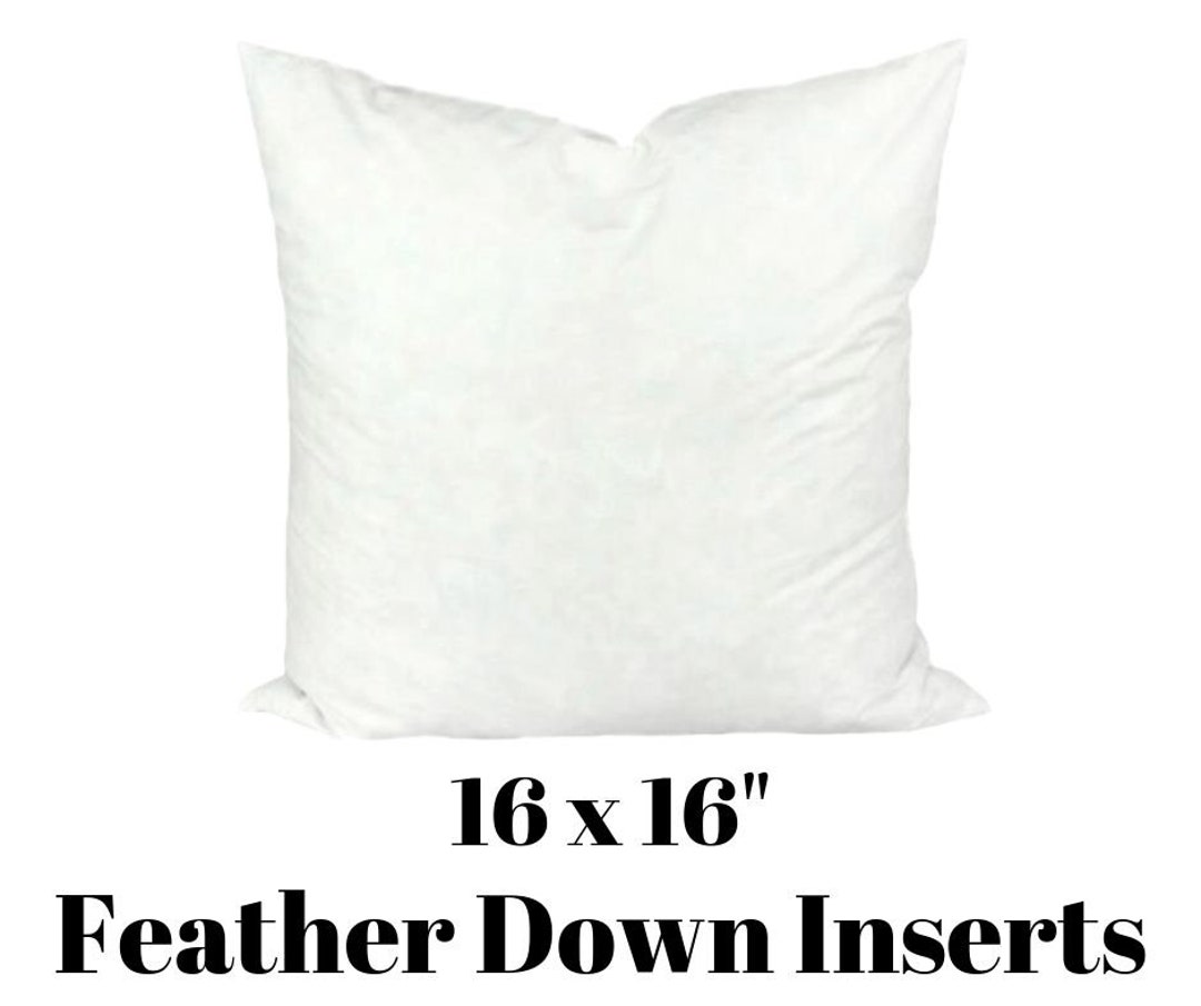 16x16 Pillow Insert 16 Pillow Insert Feather Pillow - Etsy