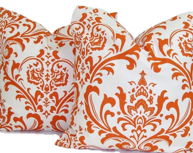 Burnt Orange Pillow Covers Burnt Orange Throw Pillows Pillow Etsy
