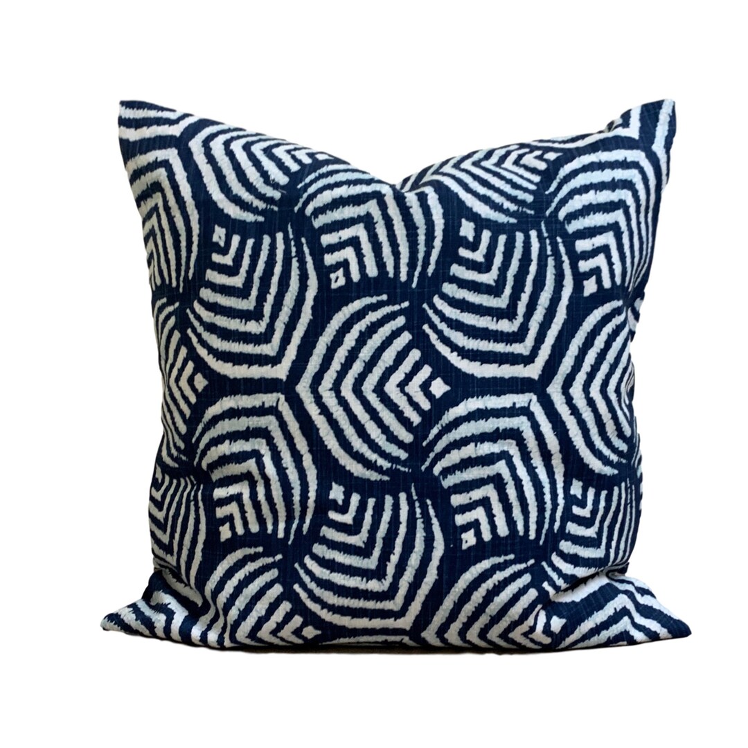 Navy Blue Pillow. Blue Nautical Decor, Blue Throw Pillow Cover, Blue