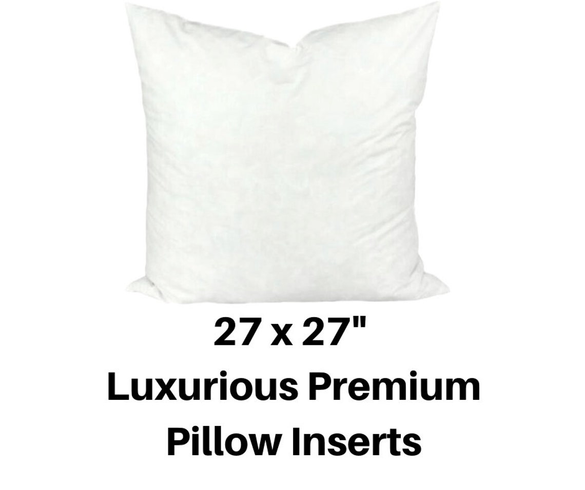 Euro Sham Euro Pillow Insert 27x27 Pillow Forms 27x27 Etsy