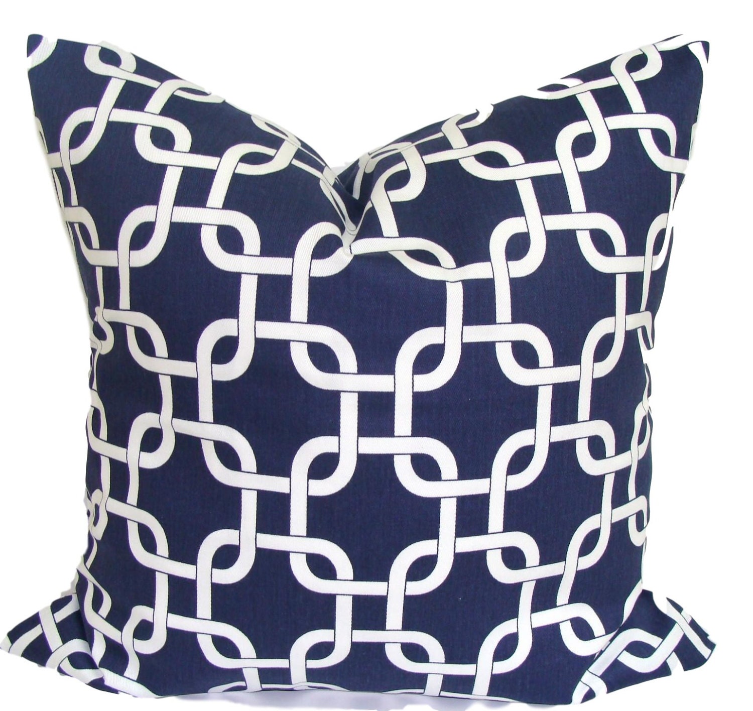 Navy Pillow Cover for 20x20 18x18 or 16x16 Pillows Navy Blue Etsy