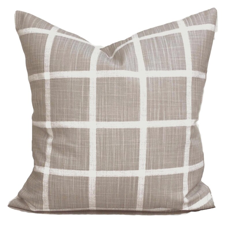 Farmhouse Pillow Covers Farmhouse Decor Tan Pillow Cover Etsy