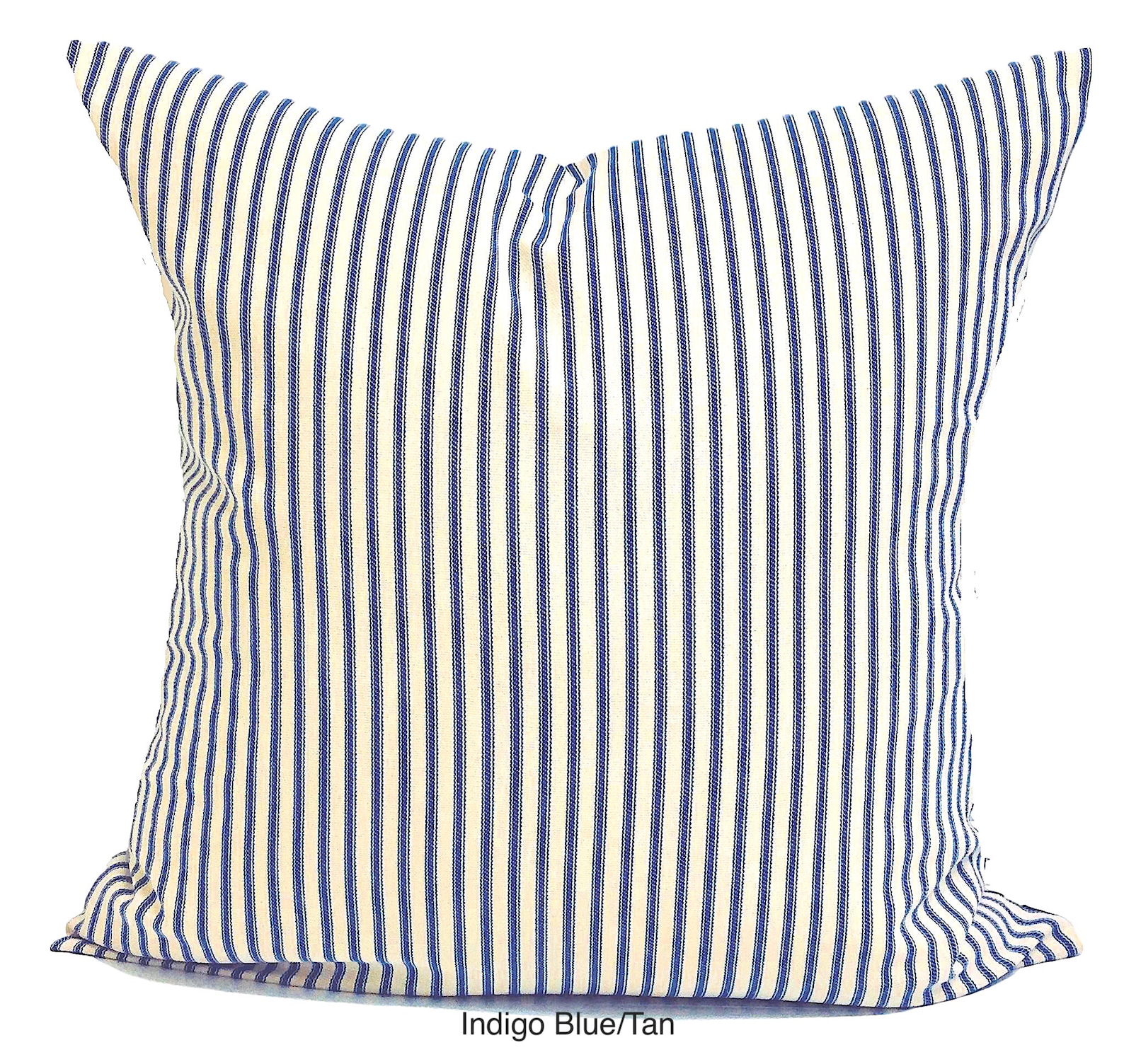Indigo Blue Pillow COVER Blue Tan Pillows Blue Euro Sham Etsy