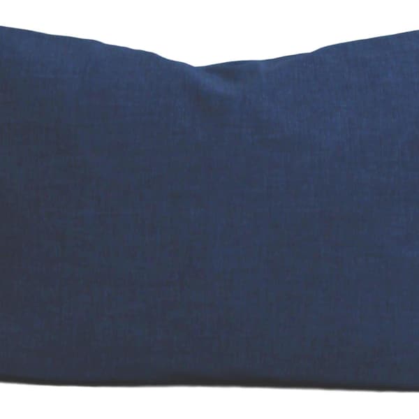 Blue Lumbar Pillow Etsy