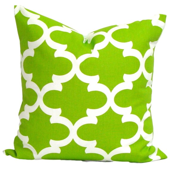 Green Pillow COVERS Green Throw Pillow Bright Green Pillow Etsy
