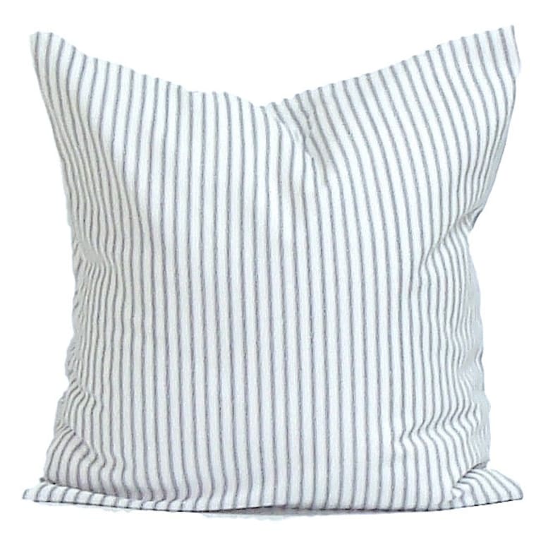 Ticking Pillow Cover SALE Ticking Stripe Pillow Covers for Etsy