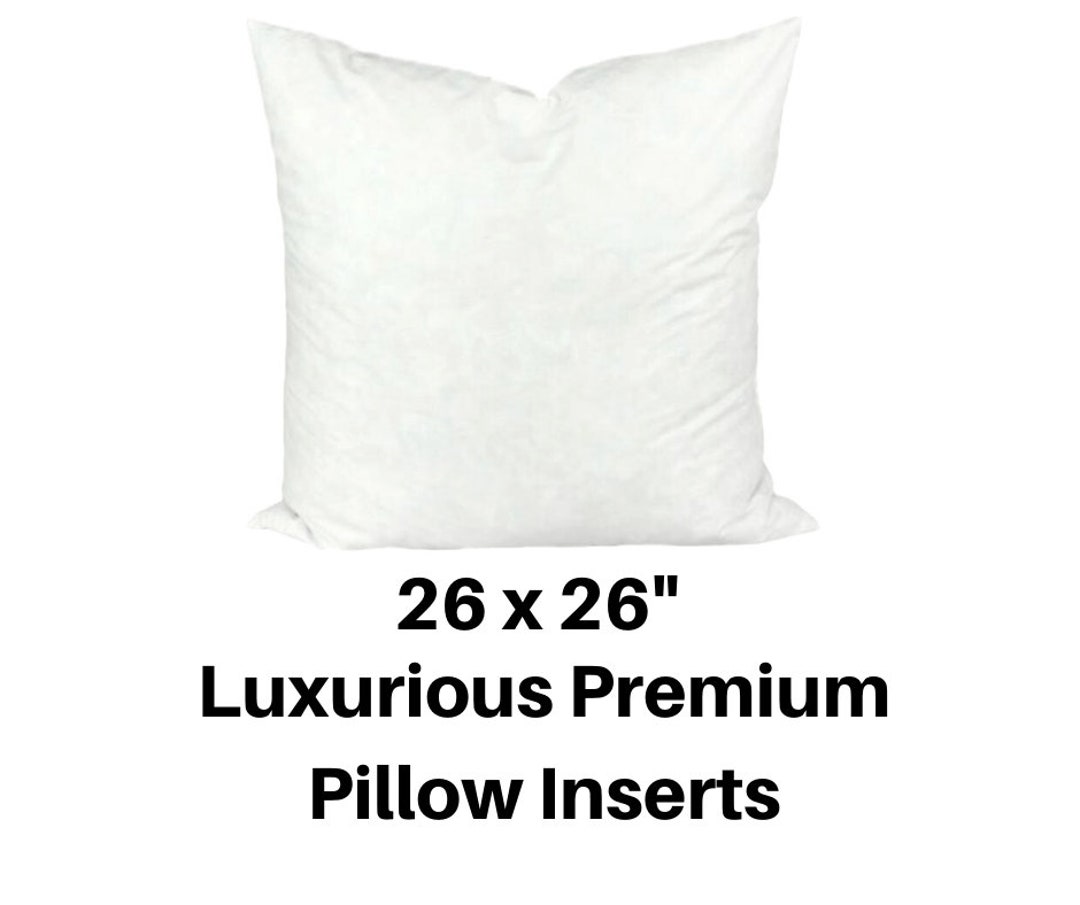 Euro Sham, Euro Pillow Insert, 26x26 Pillow Forms, 26x26 Hypoallergenic Pillow, SYNTHETIC DOWN