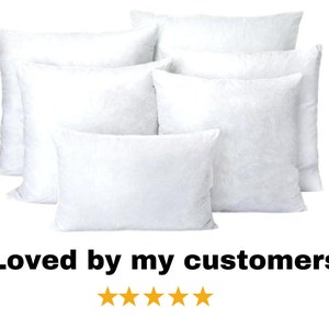 Down Alternative Pillow Inserts, ALL SIZES, Hypoallergenic Pillow, Throw Pillow Insert, SYNTHETIC Down Pillows, Decorative Pillow Insert image 3