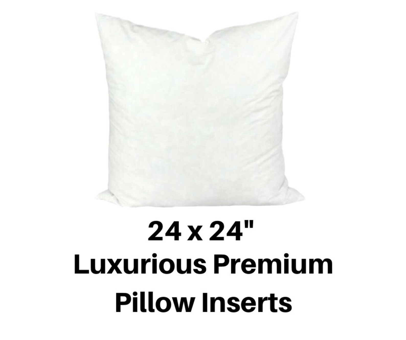 24x24 Pillow Insert 24x24 Pillow Forms 24x24 Hypoallergenic Etsy