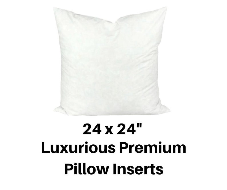 24x24 Pillow Insert 24x24 Pillow Forms 24x24 Hypoallergenic Etsy