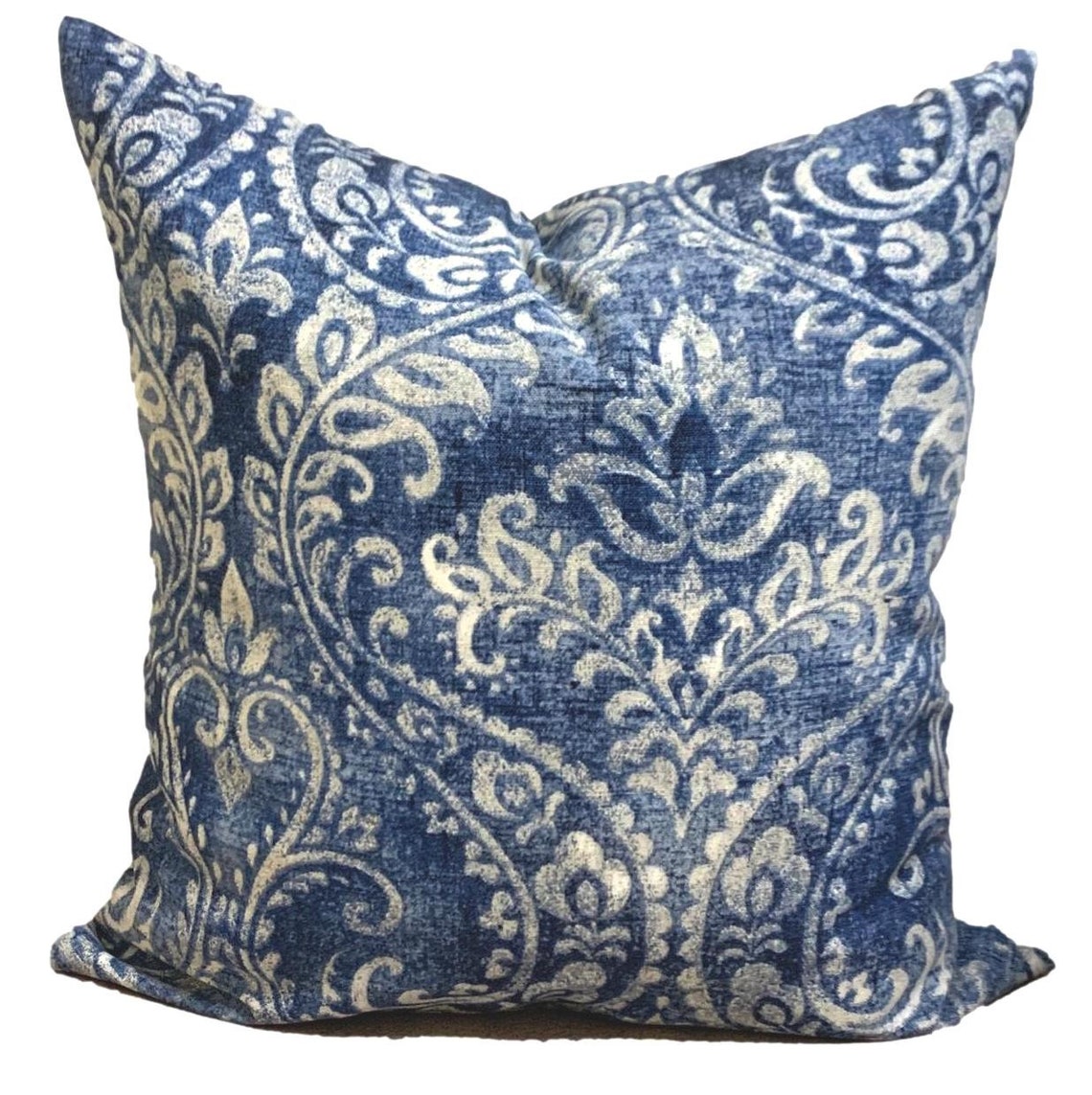 Blue Pillow COVERS Indigo Blue Pillow Cover Blue Ikat Pillow Etsy