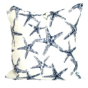 Navy Blue Outdoor Pillow Covers, Nautical Decor, Nautical Pillow Covers for 20x20, 16x16, 18x18 Pillows, All Sizes