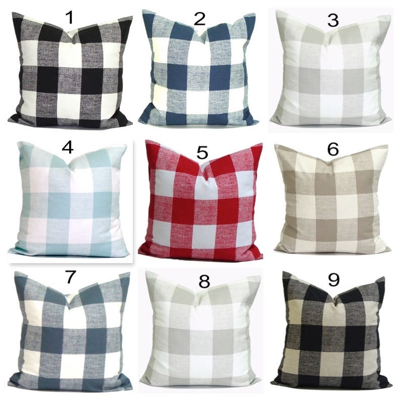 Blue Farmhouse Pillow Farmhouse Decor Farmhouse Pillow COVER Etsy