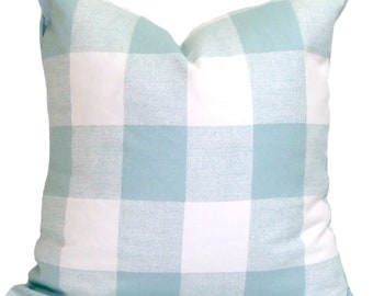 Blue Pillow COVER, Pale Blue Pillow Covers for 20x20 Pillow, 18x18 Pillow, 16x16 Pillow, All Sizes