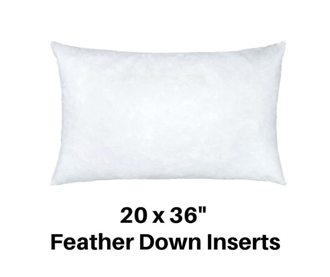 20x36 Pillow Insert, King Pillow, 20x36 Pillow Form, 20x36 Inch Feather