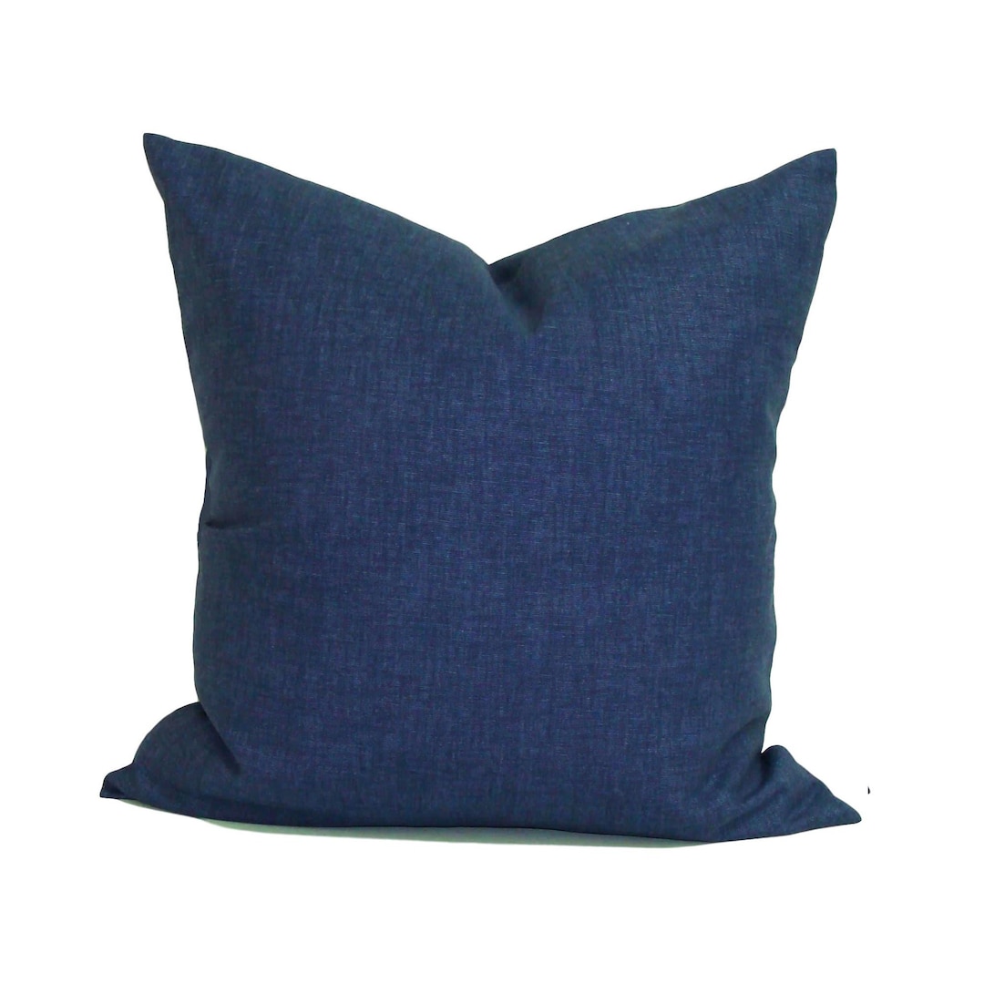 Denim Blue Pillow Cover, Denim Throw Pillow Covers for 20x20 Pillow
