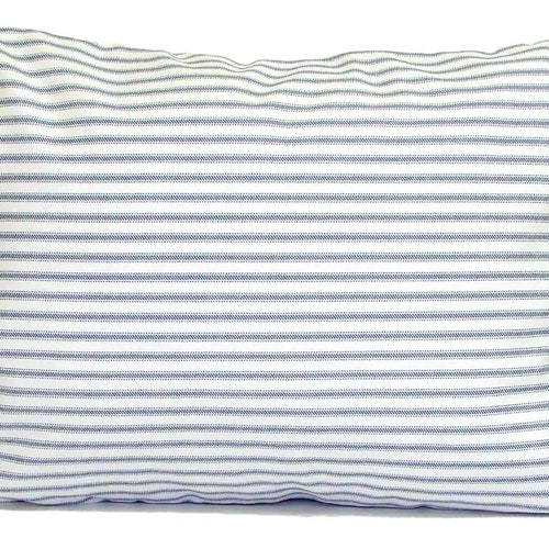 Blue Ticking Stripe Pillow Cover Farmhouse Pillow Cover Etsy