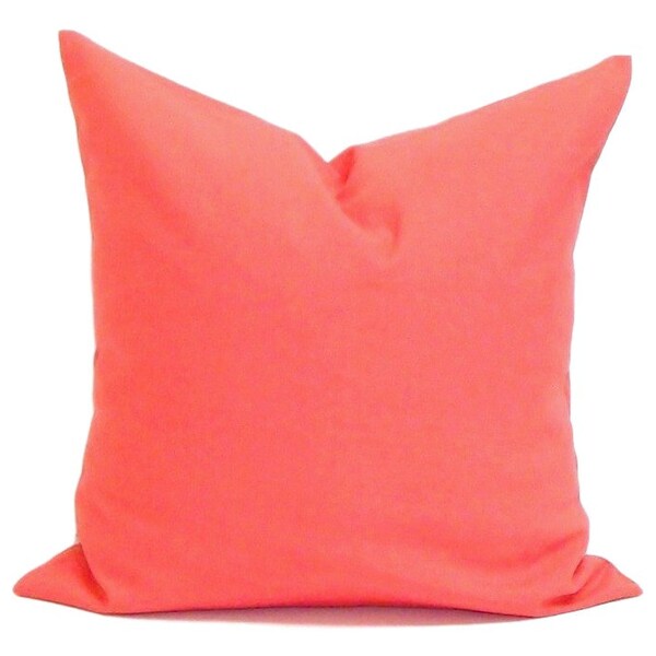 Coral Pillow Cover Etsy