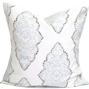 Pale Blue Pillow, Light Blue Pillow, Aqua Pillow Covers for 20x20 Pillow, 18x18 Pillow, 16x16 Pillow, All Sizes incl Euro Shams
