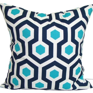 Turquoise Throw Pillow, Blue Outdoor Pillow Covers, Blue OUTDOOR Pillow Covers for 20x20 Pillow, 16x16 Pillows, 18x18 Pillows, All Sizes