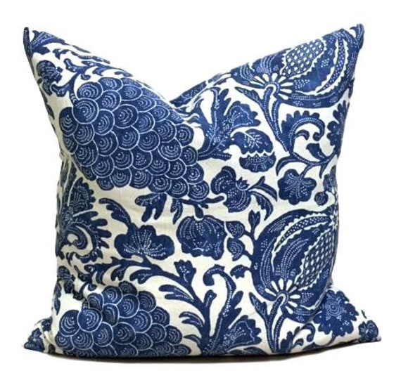Indigo Blue Pillow Cover Indigo Blue Blue Throw Pillow Indigo Blue Pillow