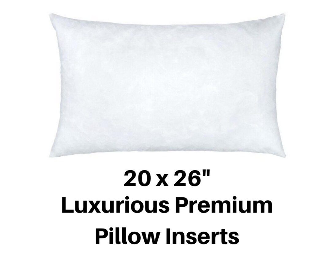 Standard Bed Pillow, 20x26 Pillows, Lumbar Pillow Insert, 20x26
