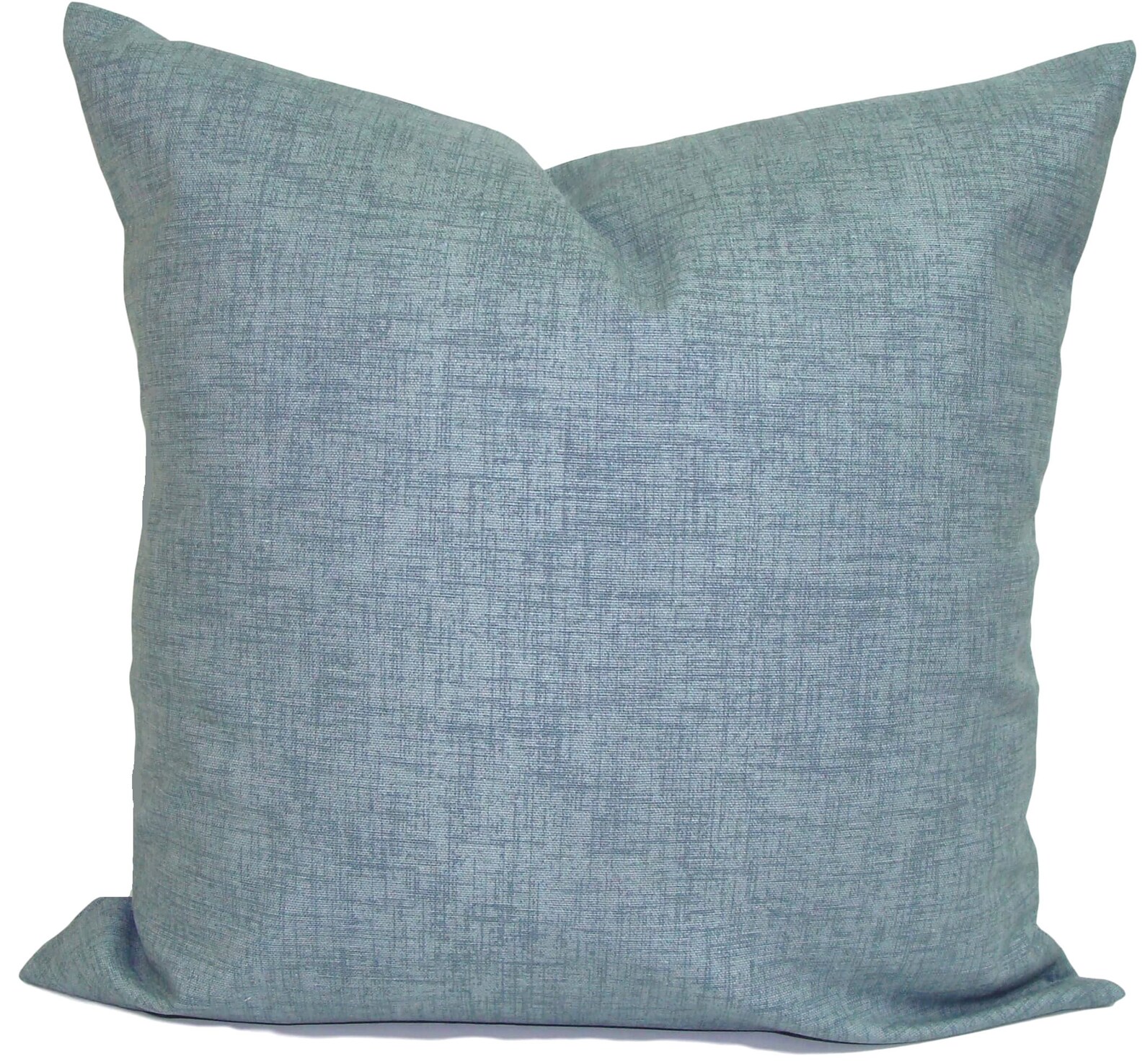 Chambray Pillow Cover Solid Blue Pillow Cover Solid Blue Etsy