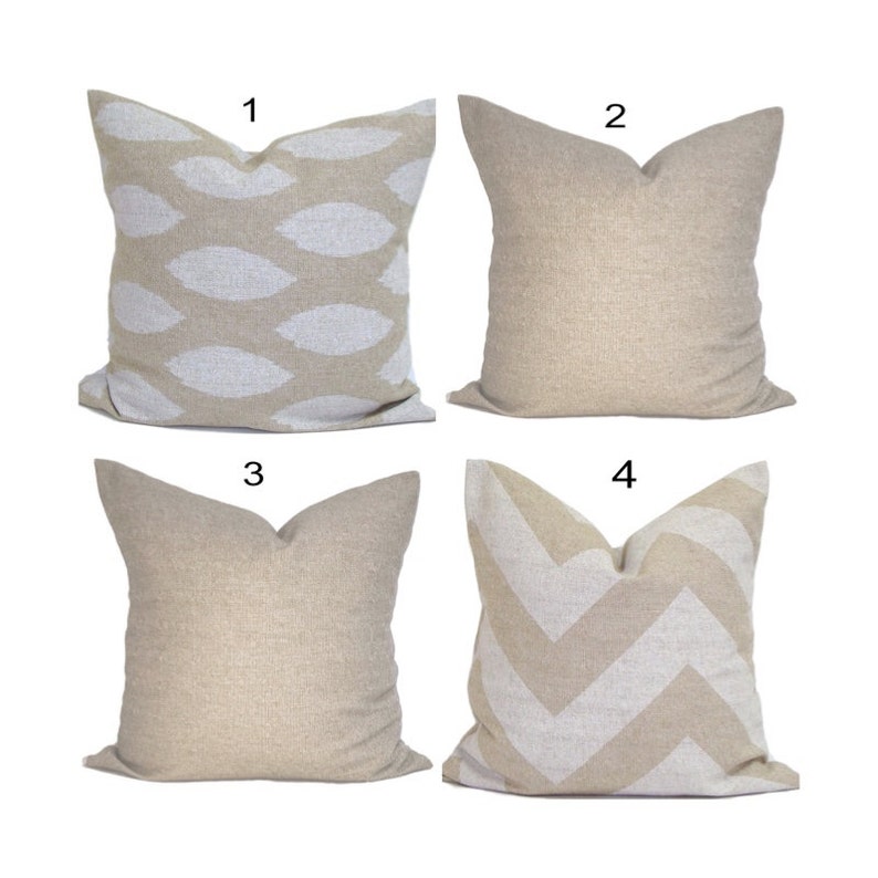 Burlap Pillow Cover Soft Burlap Like Pillow Cover Tan Pillow Etsy