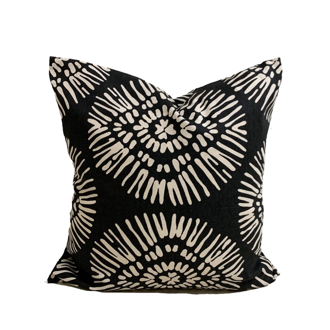 Black Tan Pillow COVERS, Black Pillow Covers, Black Throw Pillow Cover