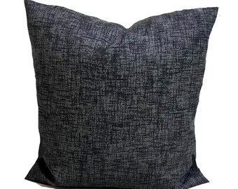 Gray OUTDOOR Pillows. Solid Gray OUTDOOR Pillow Covers, Charcoal Outdoor Pillows 20x20 Pillow, 16x16 Pillow, 18x18 Pillow, All Sizes