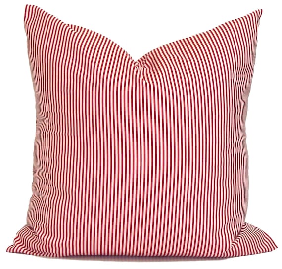 Red pillow ticking 2025