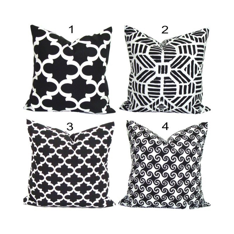 Fall Pillow Black Outdoor Pillows Black Throw Pillows Black Etsy